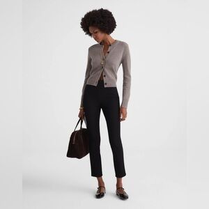 Madewell High-Rise Slim Crop Pants - Super Stretch Size 0 Jet Black